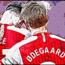 Arsenal midfielders Declan Rice and Martin Ødegaard