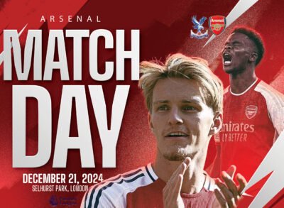 Crystal Palace vs Arsenal Premier League clash at Selhurst Park.